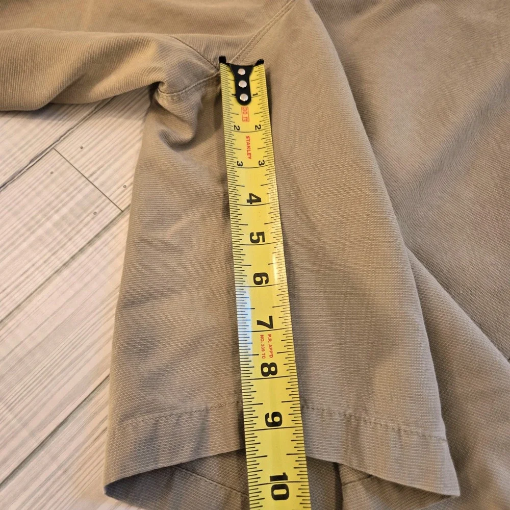 Tommy Bahama Paradise Nation Khaki Shorts Men 36 Tencel Cotton Tan Textured READ